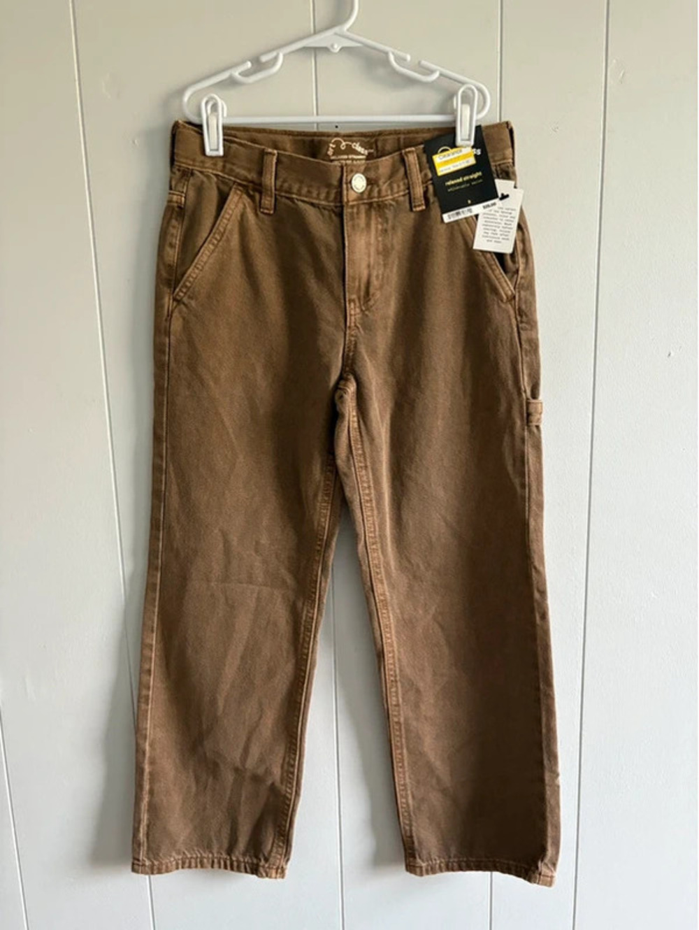 Boys size 8 Brown Denim Relaxed Fit Art Class Jeans New